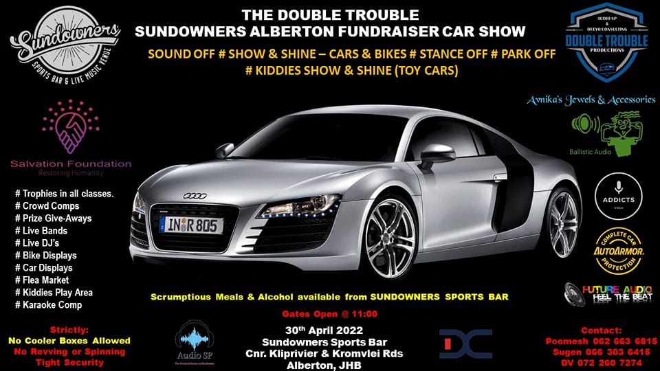 The Double Trouble Sundowners Alberton Fundraiser Car Show